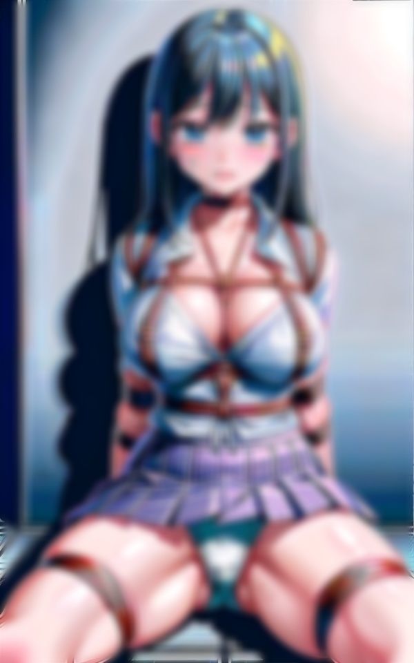 縛られる彼女から滴る愛液が止まらない... サンプル1ページ目