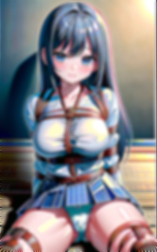 縛られる彼女から滴る愛液が止まらない... サンプル2ページ目