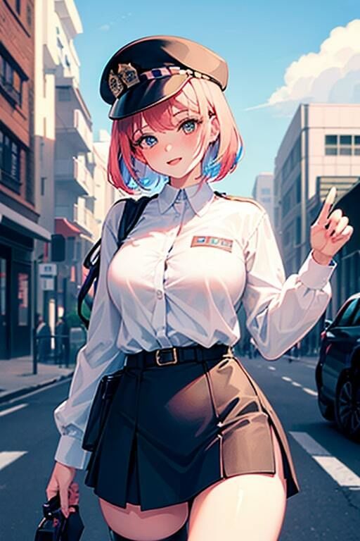 AI生成美女写真集 vol21 警官美女 サンプル3ページ目