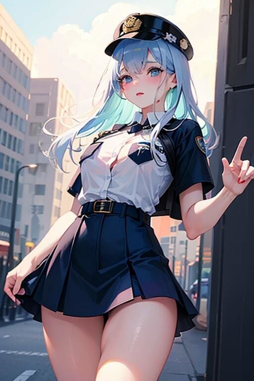 AI生成美女写真集 vol21 警官美女 サンプル4ページ目