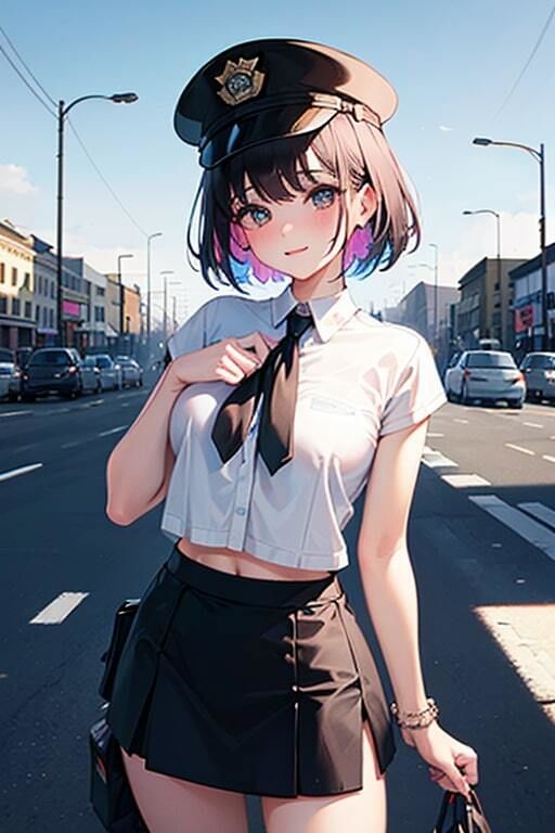 AI生成美女写真集 vol21 警官美女 サンプル9ページ目
