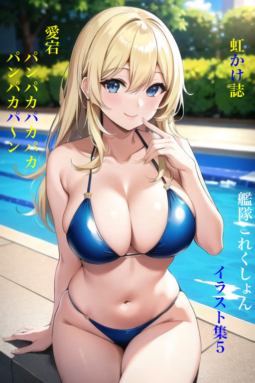 虹かけ誌 艦隊〇れくしょん イラスト集5 愛宕 パンパカパカパカパンパカパ〜ン サンプル1ページ目