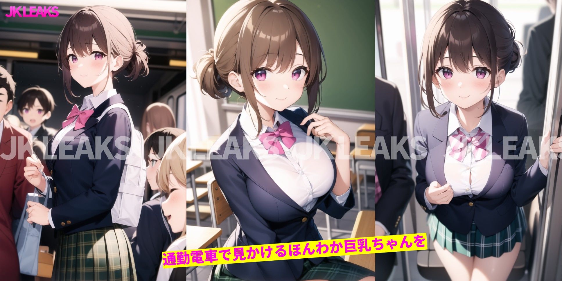 JKLEAKS 12 - 通勤電車でみかけるあの娘編 -【おまけアニメ付】 サンプル4ページ目