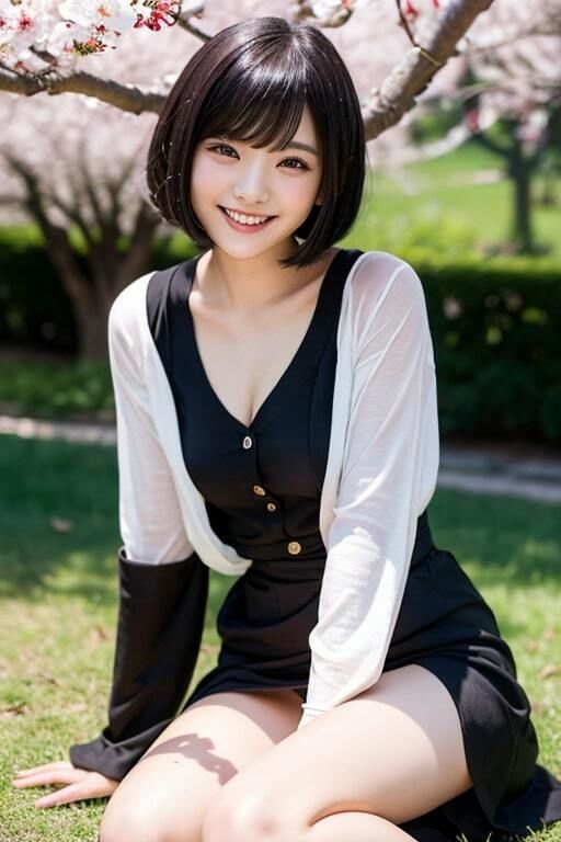 AI生成美女写真集 vol22 サクラ美女 サンプル2ページ目