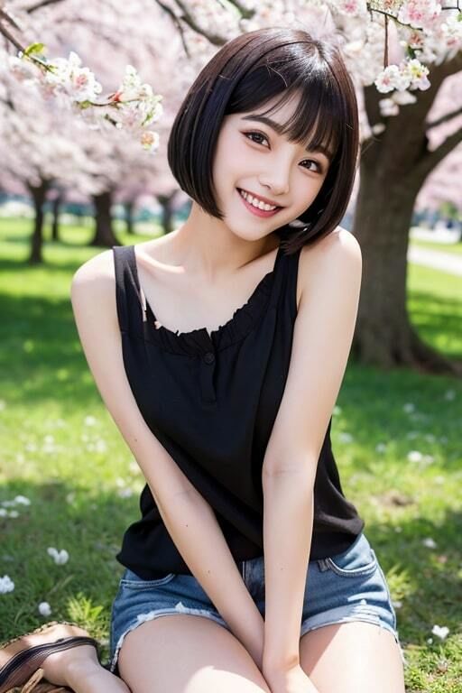 AI生成美女写真集 vol22 サクラ美女 サンプル3ページ目
