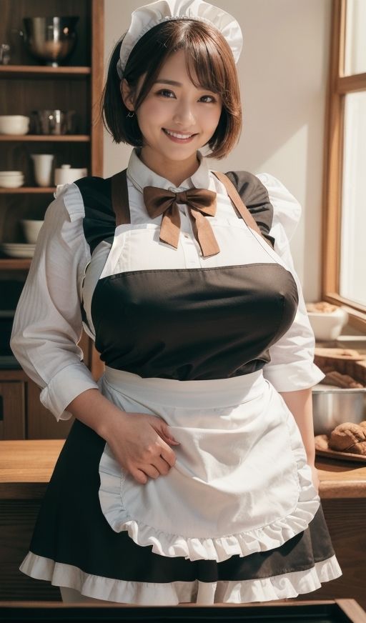 デカ乳むちメイドさんから目が離せなくて困ってます。 サンプル8ページ目