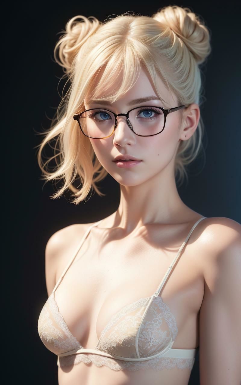AI美女写真集Vol.97:パーフェクトXメガネ女子（全139ページ） サンプル2ページ目