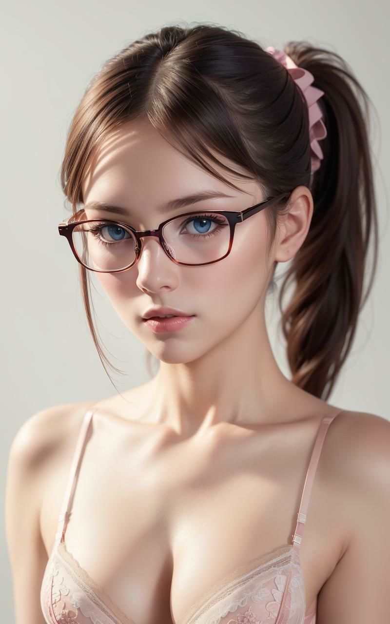 AI美女写真集Vol.97:パーフェクトXメガネ女子（全139ページ） サンプル3ページ目