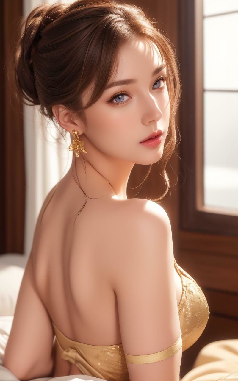 AI美女写真集Vol.110:美しい背中（全168ページ） サンプル1ページ目
