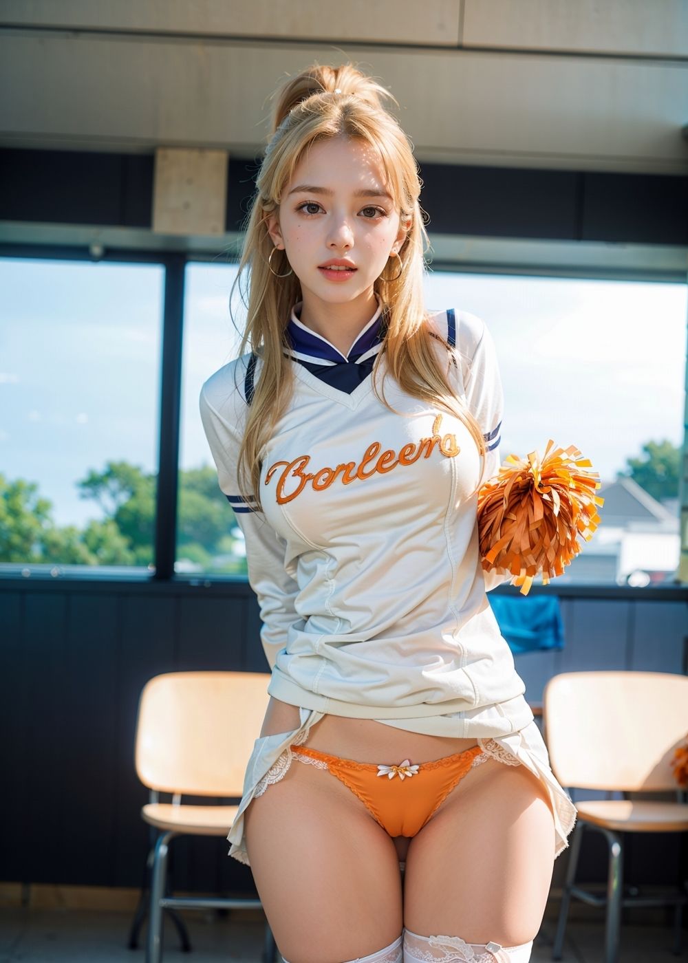 パンツ見せてくれる金髪チアリーダー222人！ 夢のフェチAIグラビア写真集 サンプル10ページ目