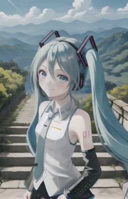 初音〇クとお外でハメ撮り サンプル1ページ目
