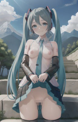 初音〇クとお外でハメ撮り サンプル2ページ目