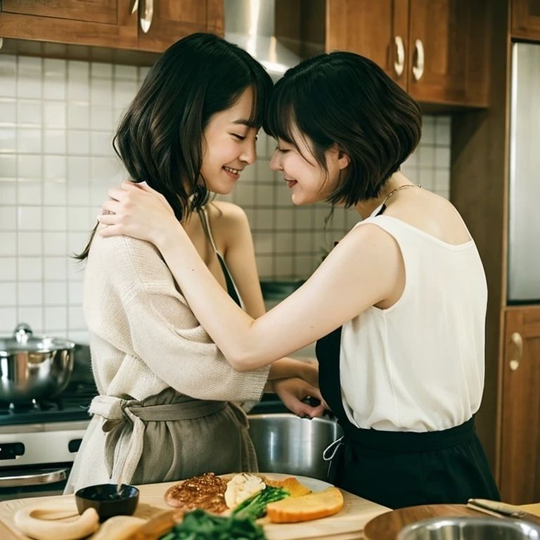 AI美女グラビア写真集 ハグ編 サンプル2ページ目