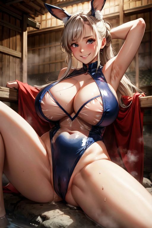 爆乳AI透けバニースーツ1 サンプル7ページ目