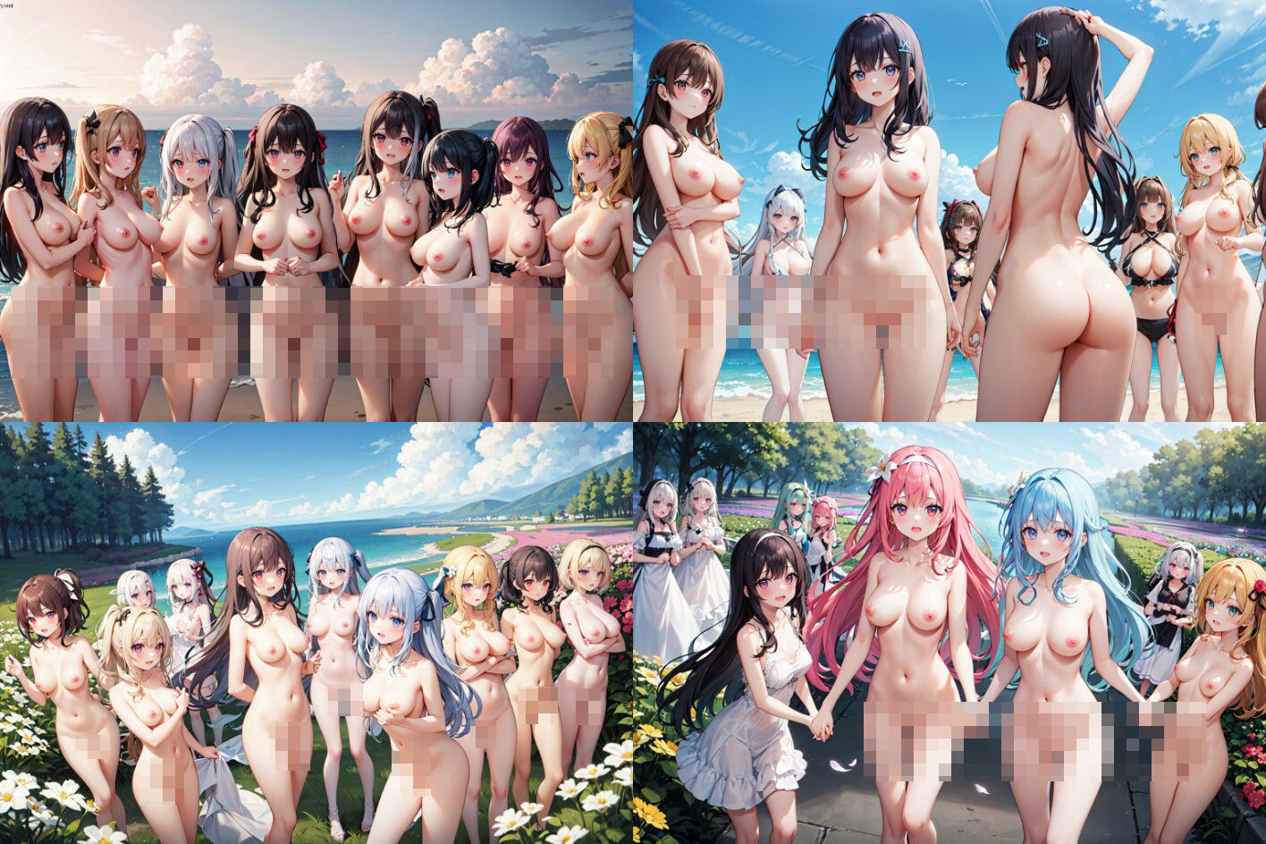 総人数1500人以上！！おっぱいは3000以上！！！全裸露出ガールズ サンプル4ページ目