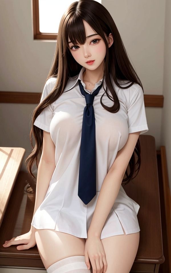 転校先の学校で僕に話しかけてきた女神 清楚系制服女子は巨乳で童顔 サンプル2ページ目