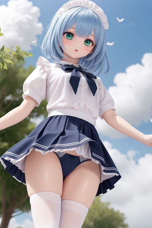 メイドのローアングルパンチラ サンプル2ページ目