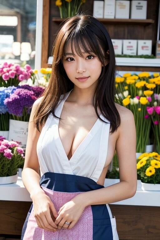AI生成美女写真集 vol25 花屋美女 サンプル10ページ目