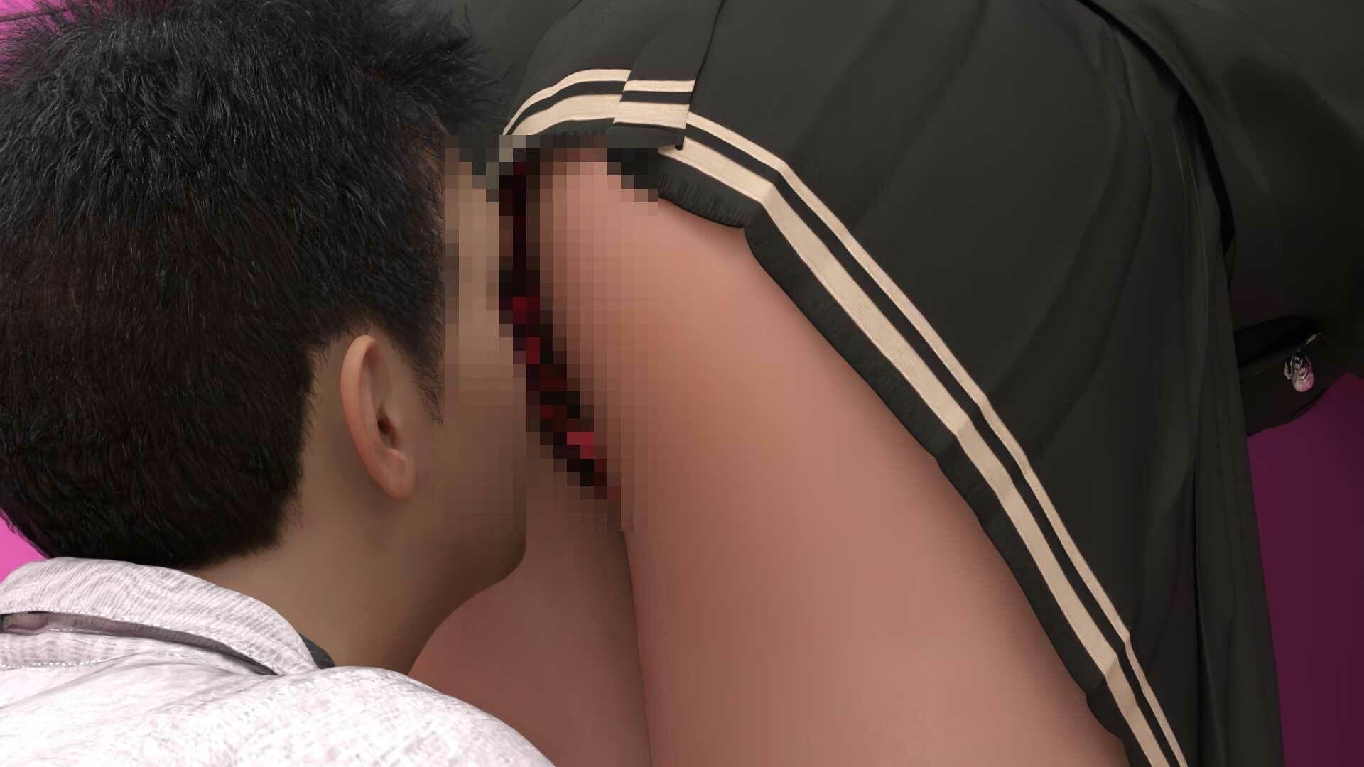 【▲100●100】幼なじみの男子生徒に学校のロッカールームでお尻の匂いを嗅がれているところ（とスカートの中）を何者かに盗撮される（PV03:黒ハート柄パンティ） サンプル1ページ目