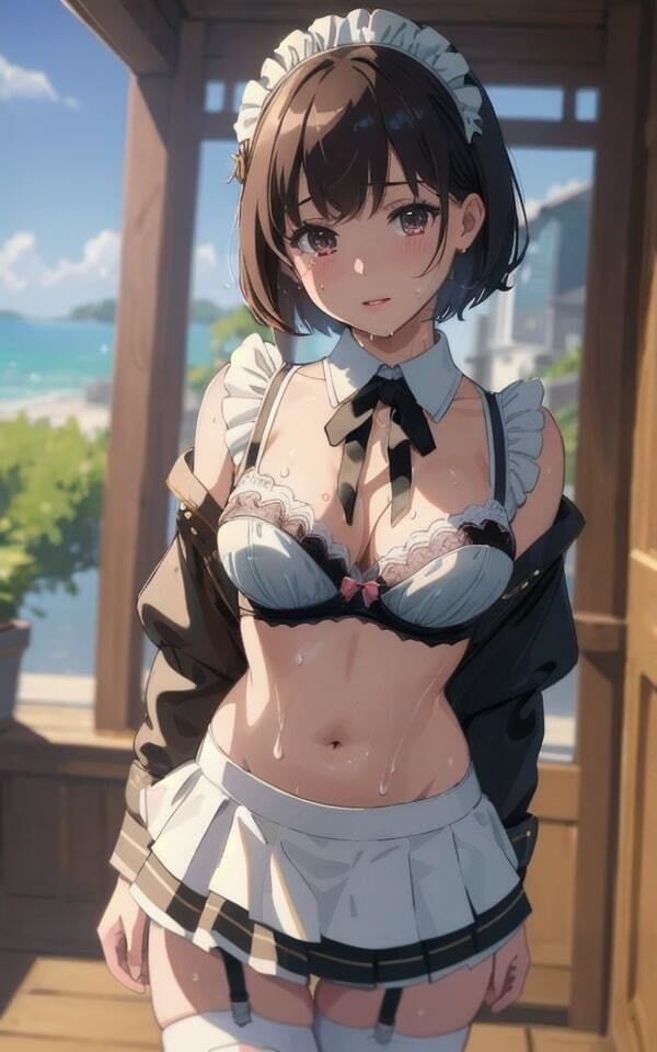 メイド美女 下着姿でおもてなし サンプル3ページ目
