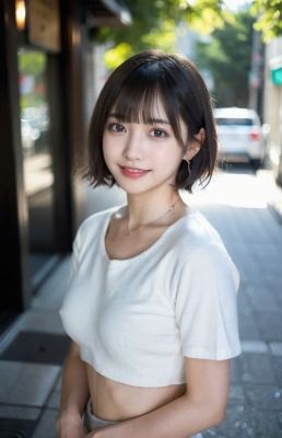 ショートカット美少女とノーブラ散歩 サンプル1ページ目