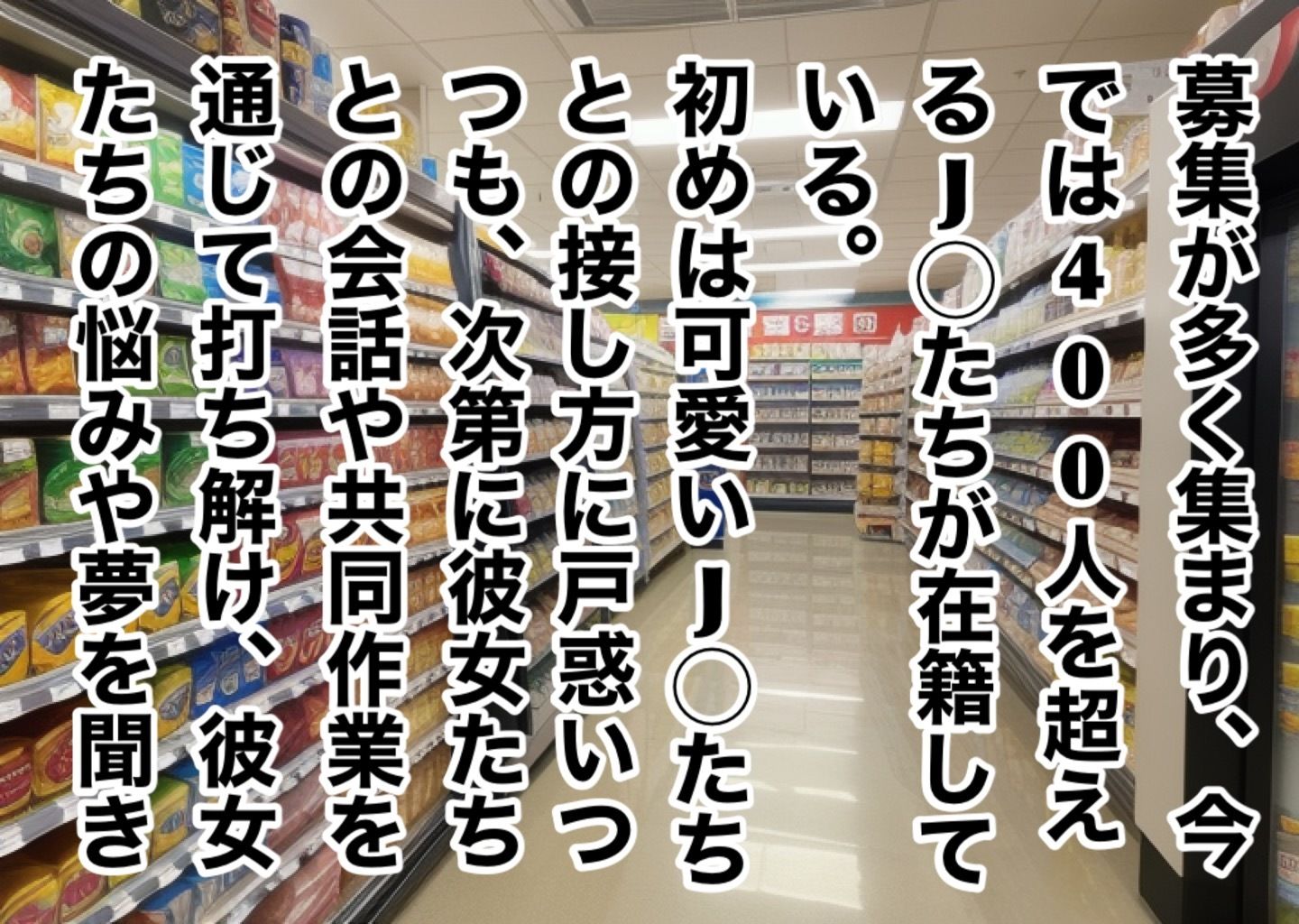 コンビニバイトで働く店長のいいなり女子◯生 サンプル2ページ目