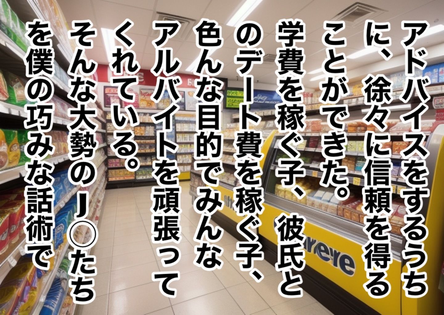 コンビニバイトで働く店長のいいなり女子◯生 サンプル3ページ目