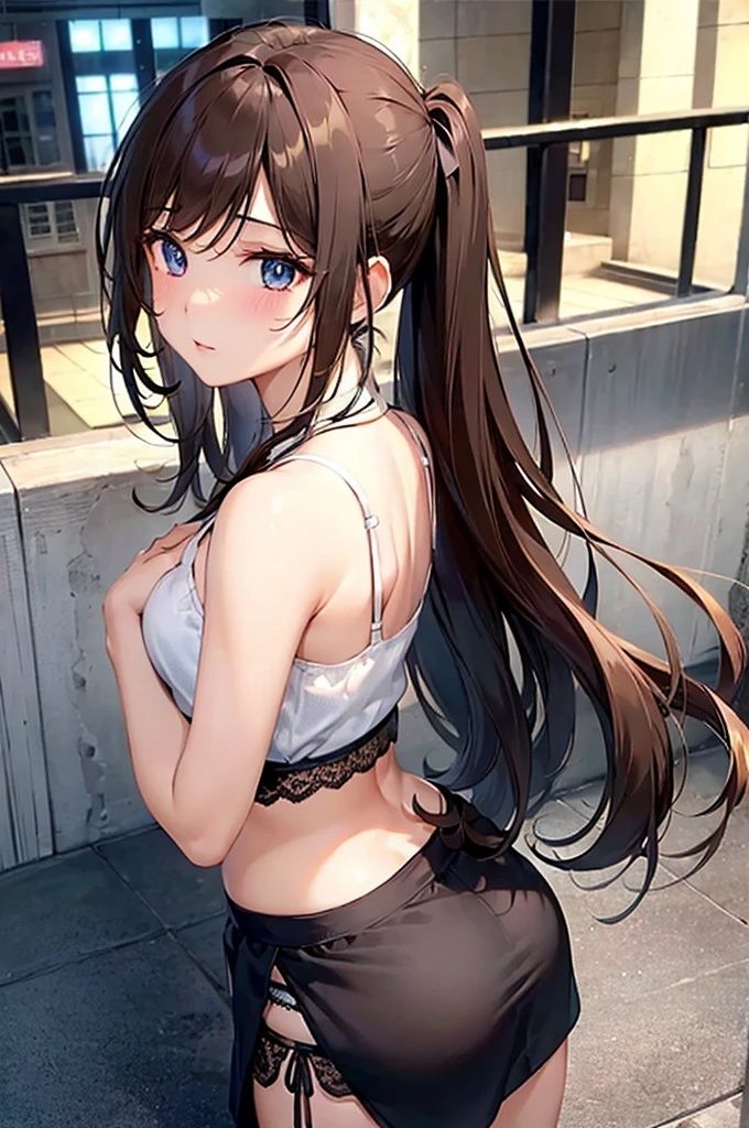 パンチラ美女【妄想イラスト美女図鑑vol.47】 サンプル4ページ目