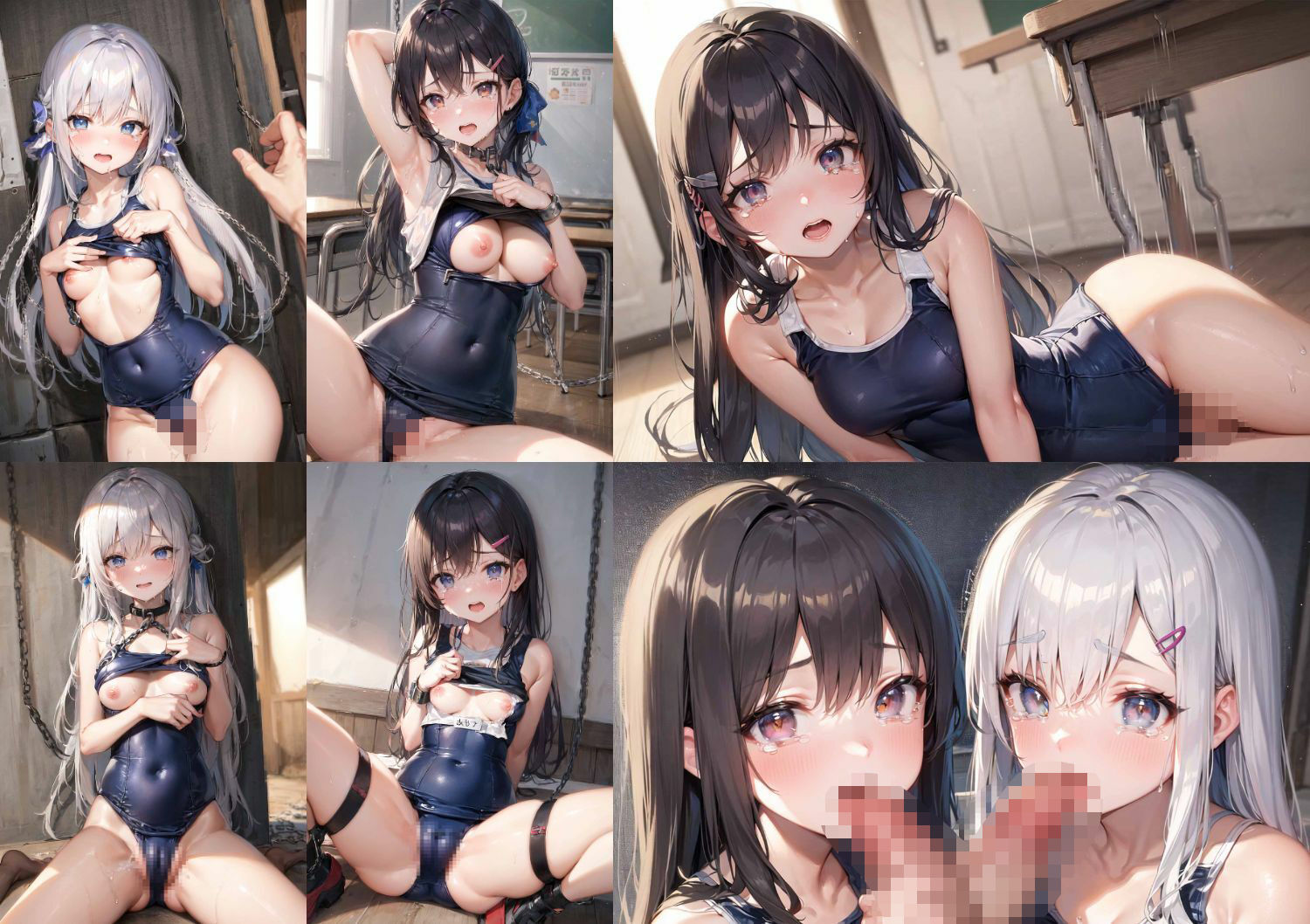 スクール水着の監禁犯●れ美女 サンプル8ページ目