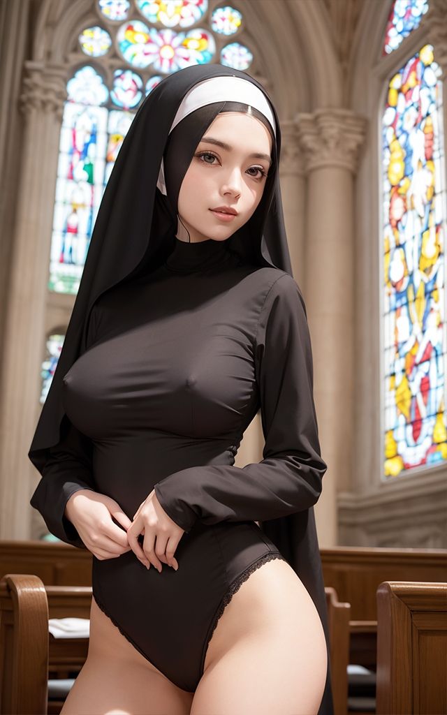 お願い！シスター〜麗しのシスターが身体でご奉仕〜【AI美女ヌードグラビア】 サンプル5ページ目