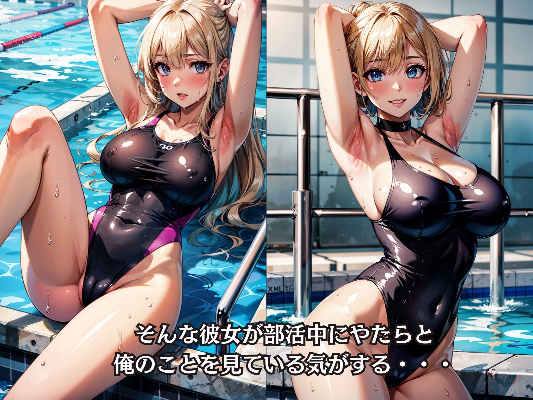 水泳部部長がこんなに淫乱なわけがない〜スク水金髪JKを肉便器にした サンプル3ページ目