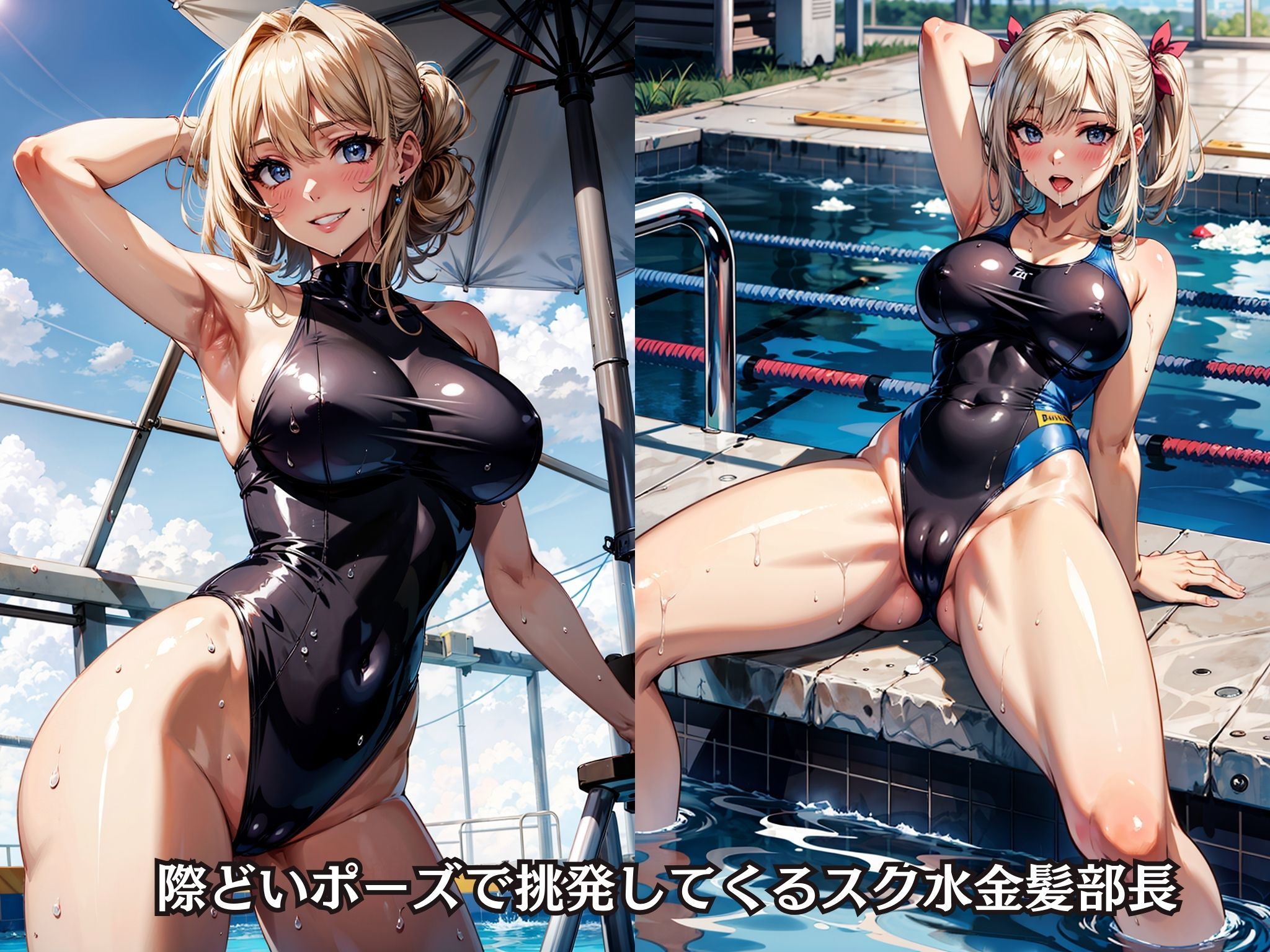 水泳部部長がこんなに淫乱なわけがない〜スク水金髪JKを肉便器にした サンプル4ページ目
