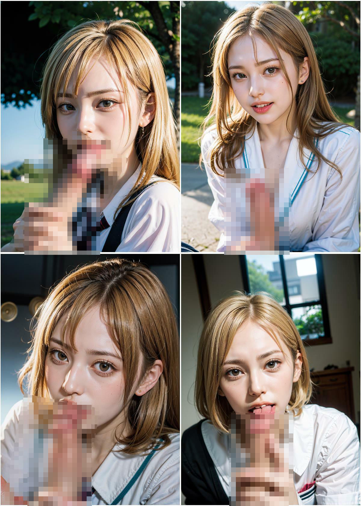 海外女子校のリアルなH事情【下巻】 金髪制服ちゃんの淫らな全貌 夢のフェチAIグラビア写真集 サンプル7ページ目