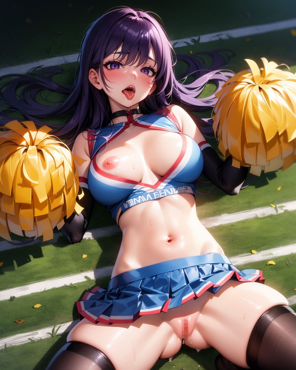 アヘ顔開脚おまんこチアガール サンプル4ページ目