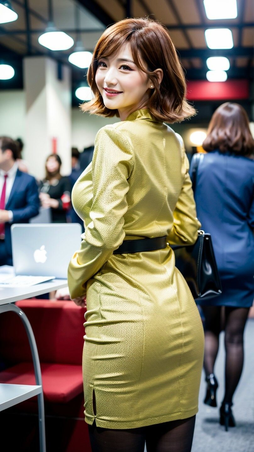 服が透けて見える眼鏡を買ったら、女子社員が全員裸になった！ サンプル3ページ目