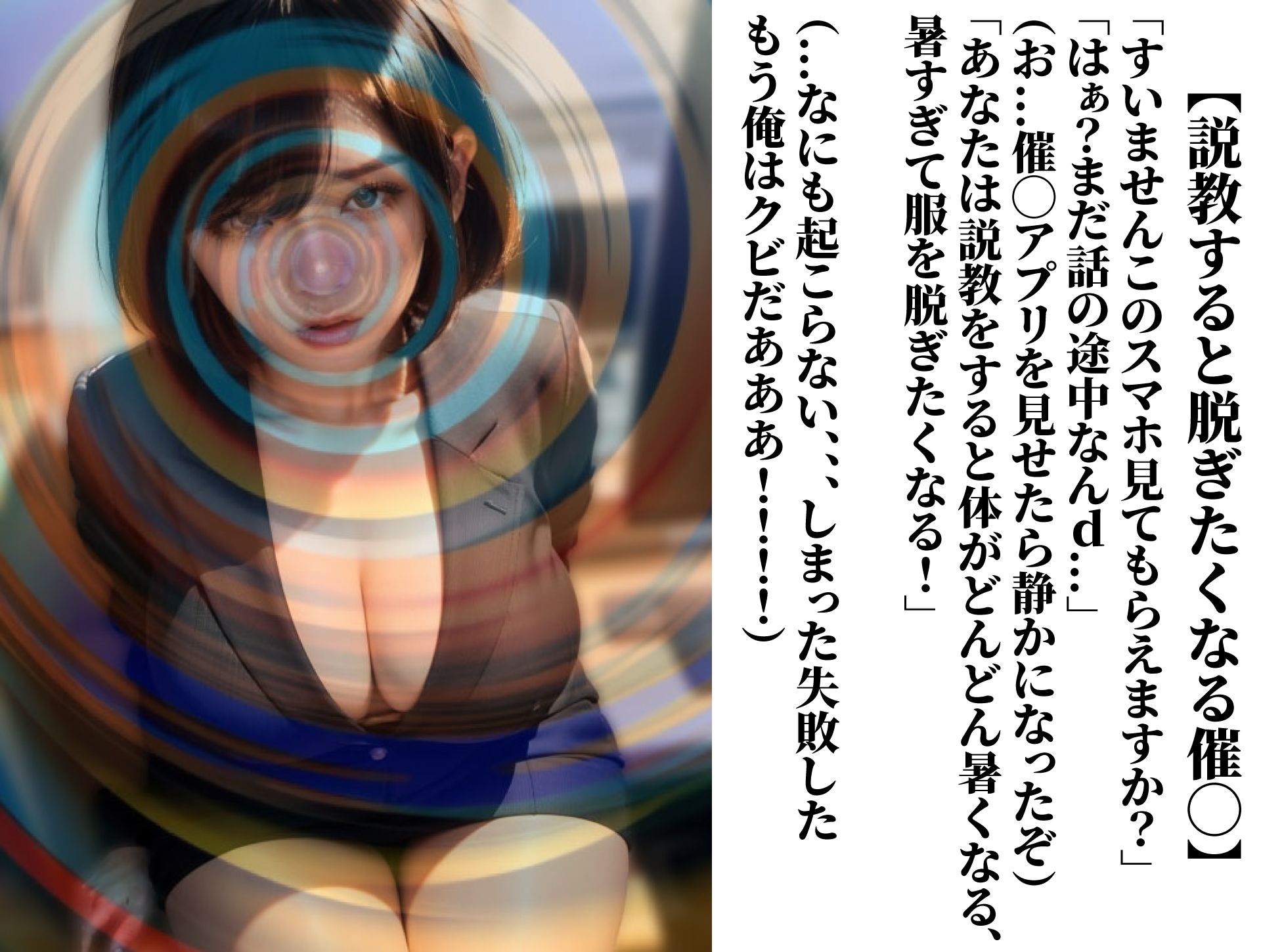 催◯アプリで巨乳美魔女上司を辱めてみた サンプル2ページ目