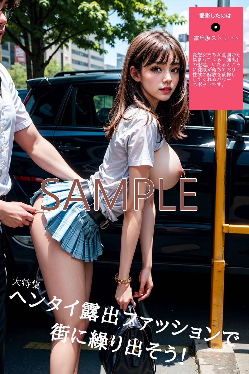 野外露出系雑誌HENTAI2024年2月号 サンプル4ページ目