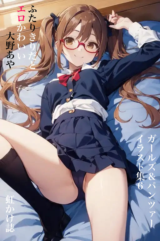 虹かけ誌 ガールズ＆パンツァー イラスト集6 ふたりきりだとエロかわいい大野あや サンプル1ページ目