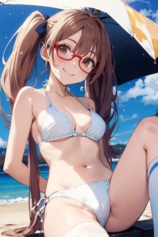 虹かけ誌 ガールズ＆パンツァー イラスト集6 ふたりきりだとエロかわいい大野あや サンプル5ページ目