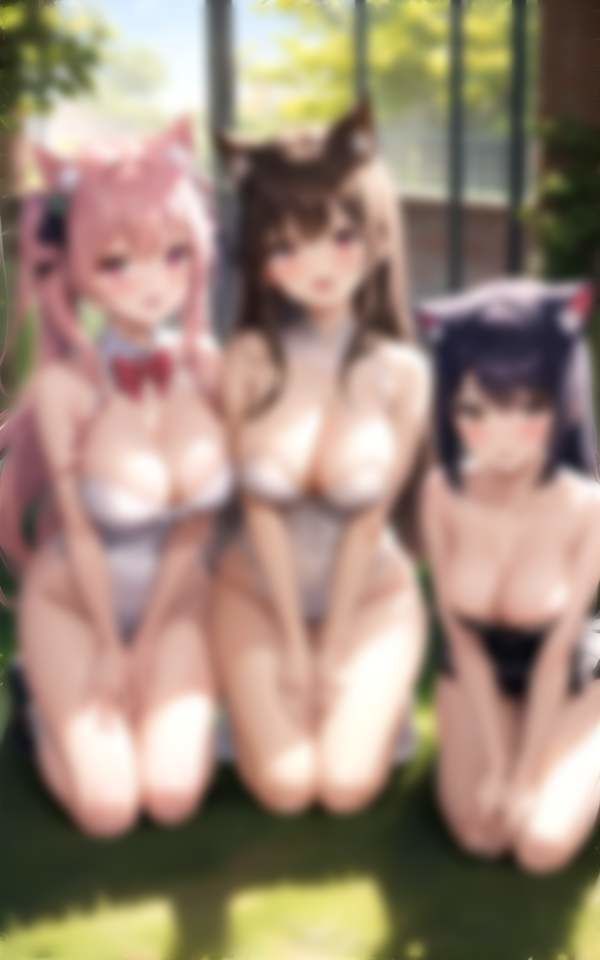 ペット催●かけられた美少女達 猫耳ペット調教 サンプル1ページ目