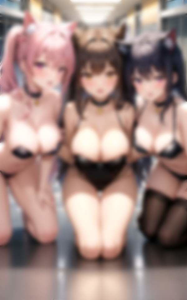 ペット催●かけられた美少女達 猫耳ペット調教 サンプル2ページ目