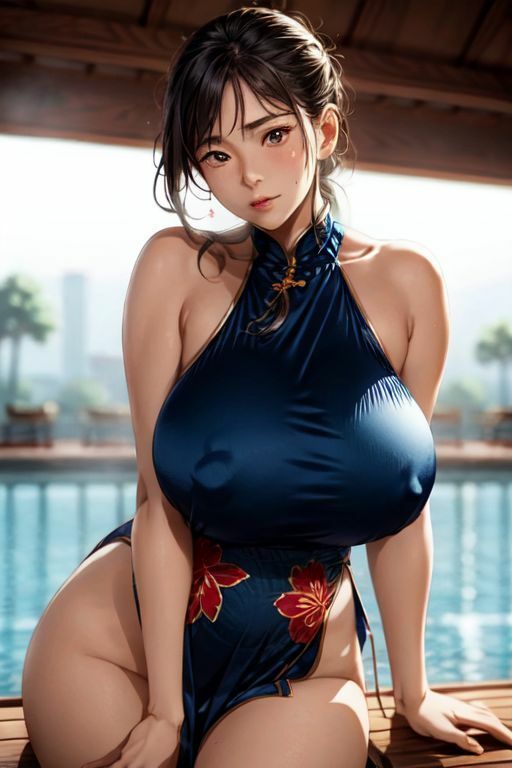 爆乳AIセクシーチャイナドレス1 サンプル5ページ目