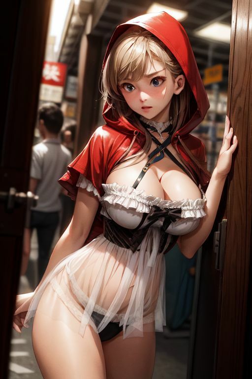 爆乳AI赤ずきん1 サンプル5ページ目