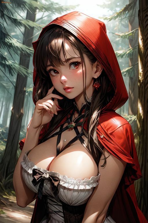 爆乳AI赤ずきん1 サンプル7ページ目
