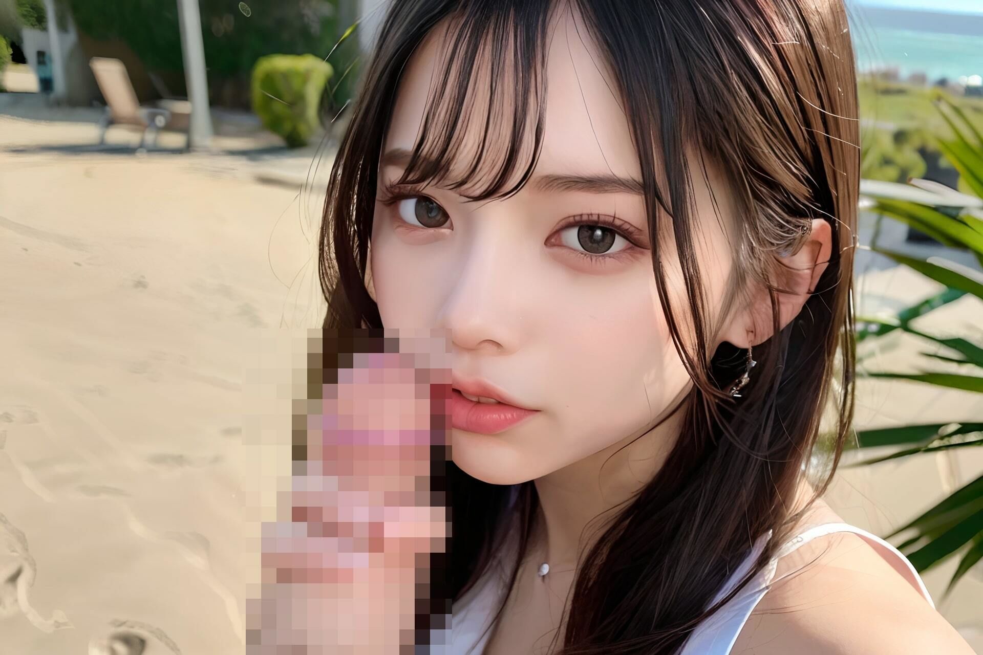 【大人気作品集】海で彼女に抜かれまくり？大量射精集Vol.1 サンプル7ページ目