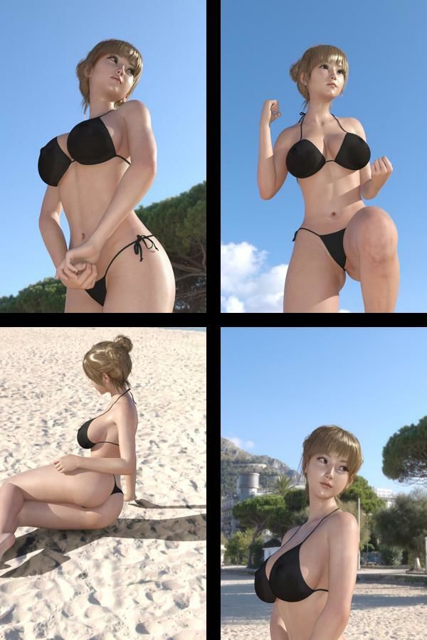 【＋All】『理想の彼女を3DCGで作ります』から生まれたバーチャルアイドル「一ノ瀬廻里（いちのせめぐり）」のグラドル撮影風写真集:Gradol_82 サンプル1ページ目