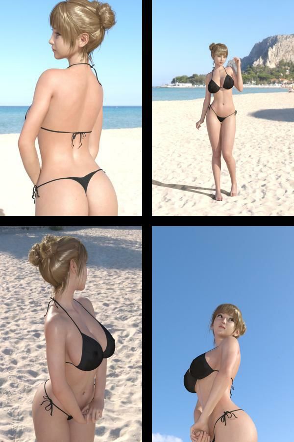 【＋All】『理想の彼女を3DCGで作ります』から生まれたバーチャルアイドル「一ノ瀬廻里（いちのせめぐり）」のグラドル撮影風写真集:Gradol_82 サンプル2ページ目