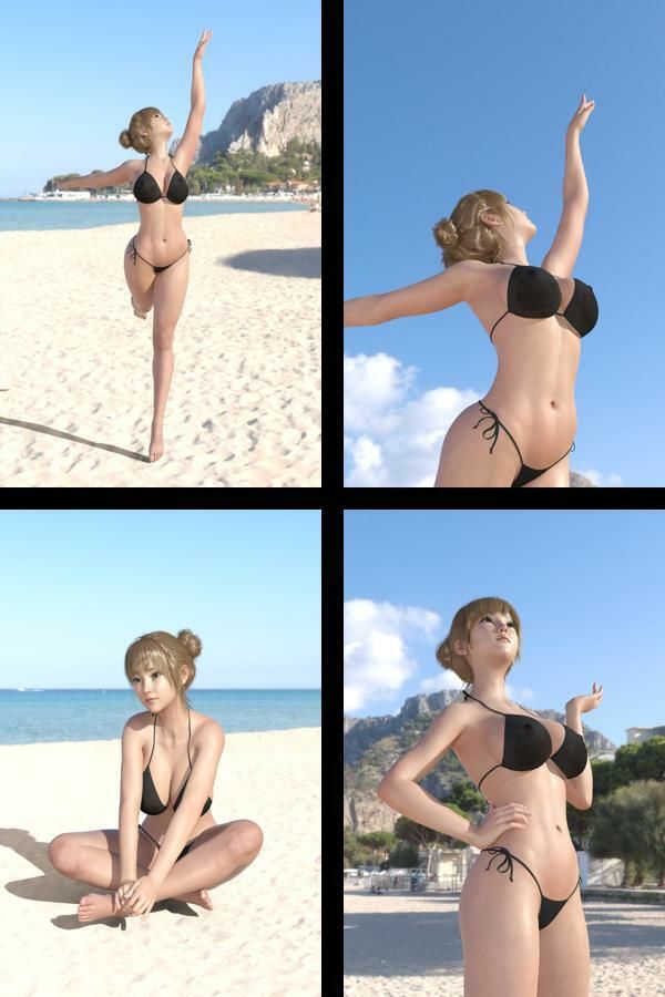 【＋All】『理想の彼女を3DCGで作ります』から生まれたバーチャルアイドル「一ノ瀬廻里（いちのせめぐり）」のグラドル撮影風写真集:Gradol_83 サンプル2ページ目