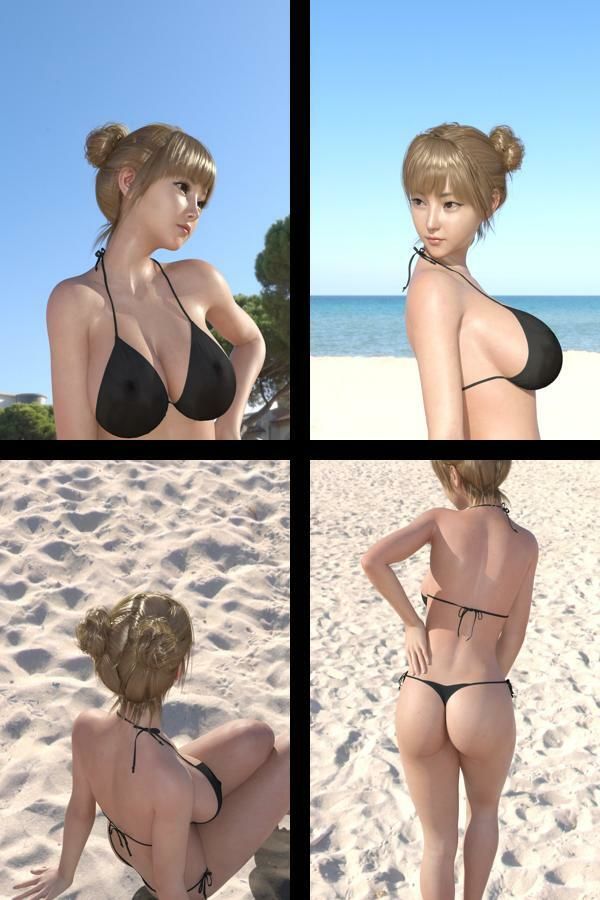 【＋All】『理想の彼女を3DCGで作ります』から生まれたバーチャルアイドル「一ノ瀬廻里（いちのせめぐり）」のグラドル撮影風写真集:Gradol_85 サンプル1ページ目