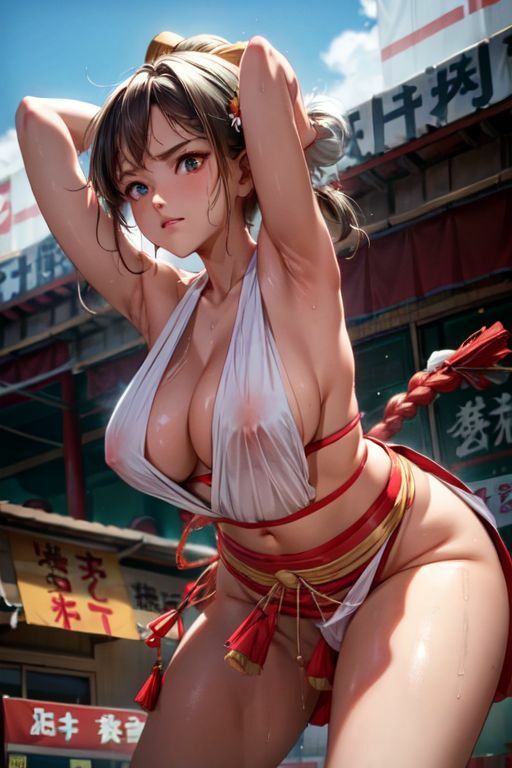 爆乳AIセクシー巫女1 サンプル6ページ目